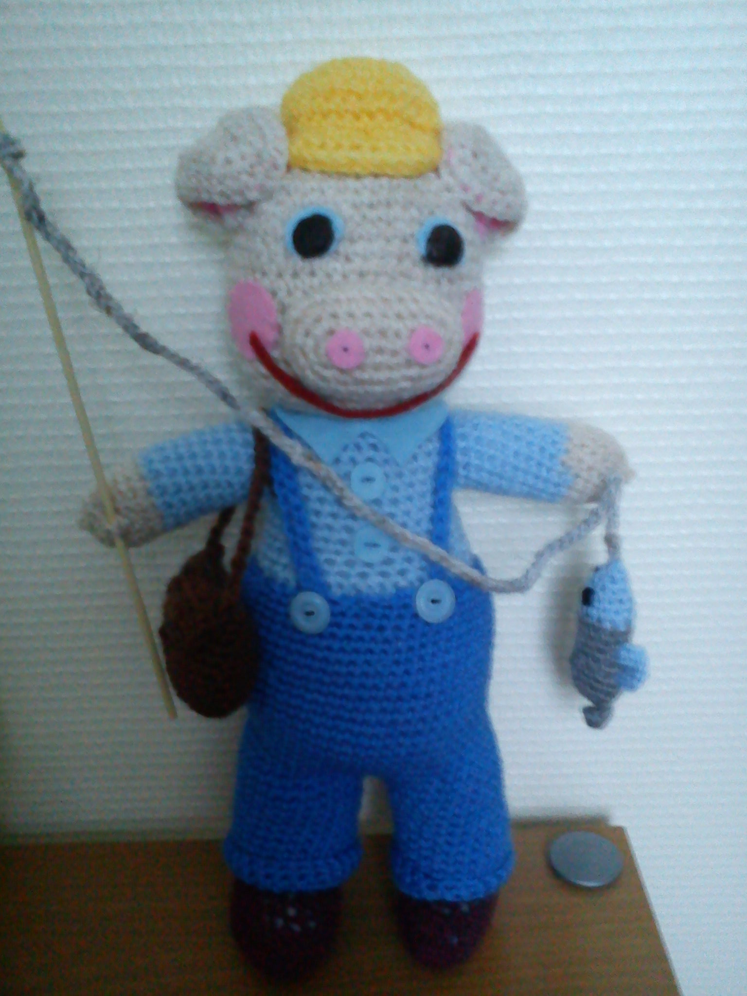mr cochon à la pêche